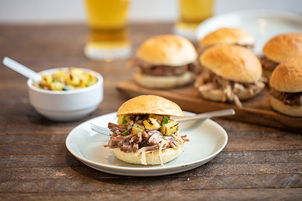 Recipe: Slow Cooker Pulled Pork Sandwiches with Pineapple Relish