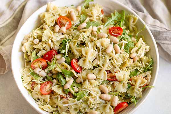 Recipe: Chicken & White Bean Pesto Pasta Salad