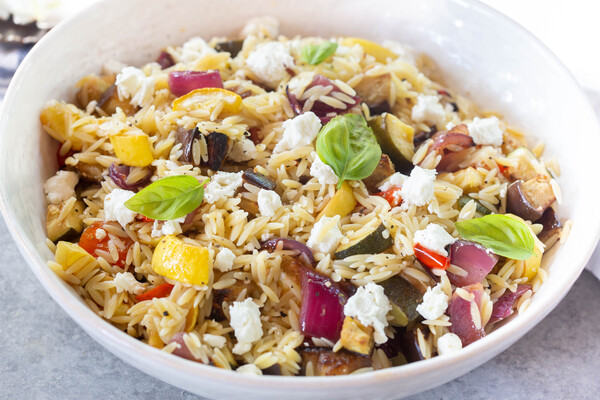 Recipe: Roasted Vegetable Orzo Salad