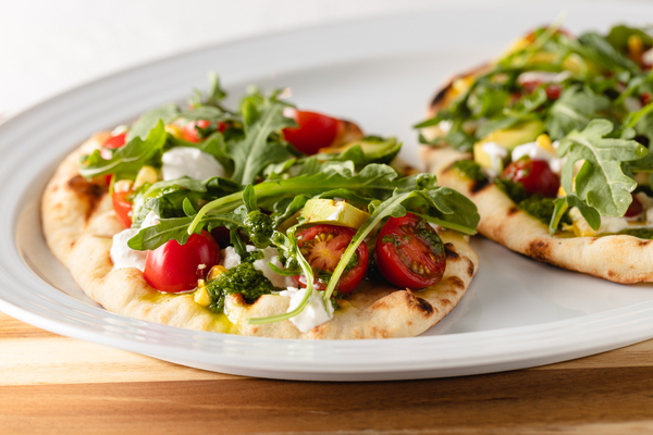 Recipe: Grilled Flatbread with Corn & Burrata