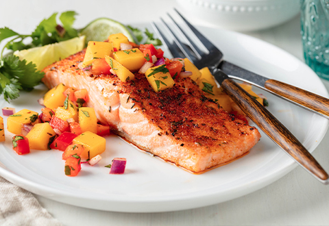 Recipe: Cajun Salmon with Mango Salsa