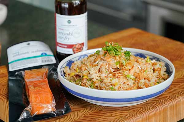 Smoked Salmon Fried Rice