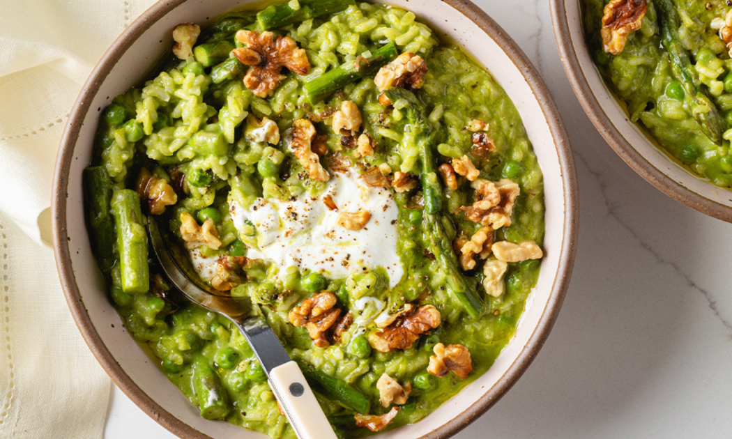 Recipe: Fresh Asparagus & Pea Risotto