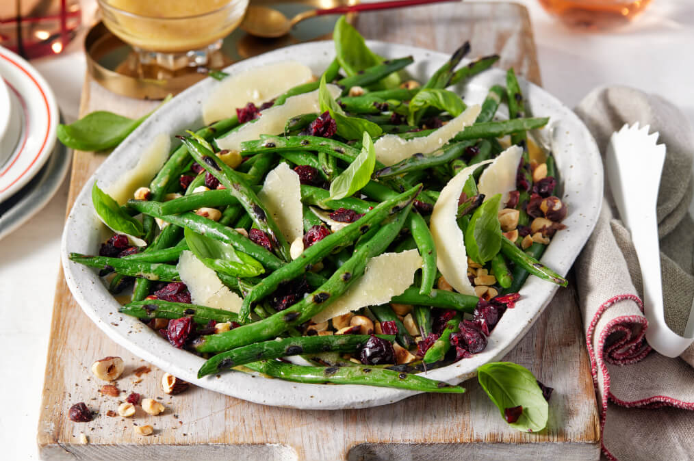 Charred Green Bean & Cranberry Salad