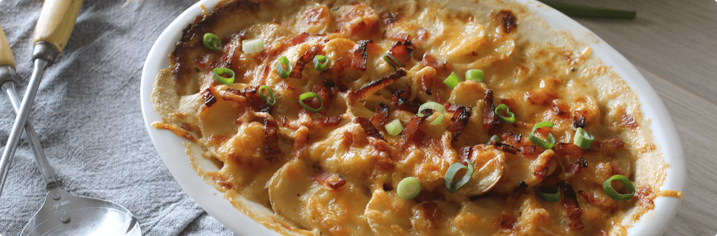 Potato, Leek & Bacon Bake