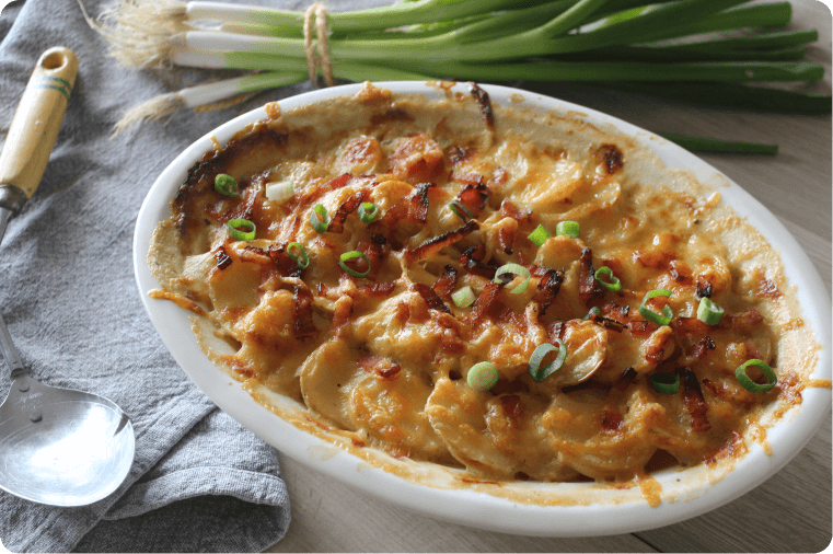 Potato, Leek & Bacon Bake