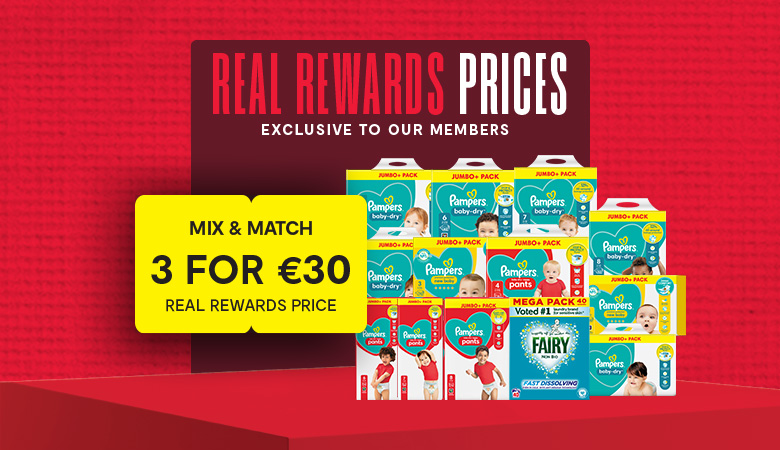 3 for €30 Baby & Household Products