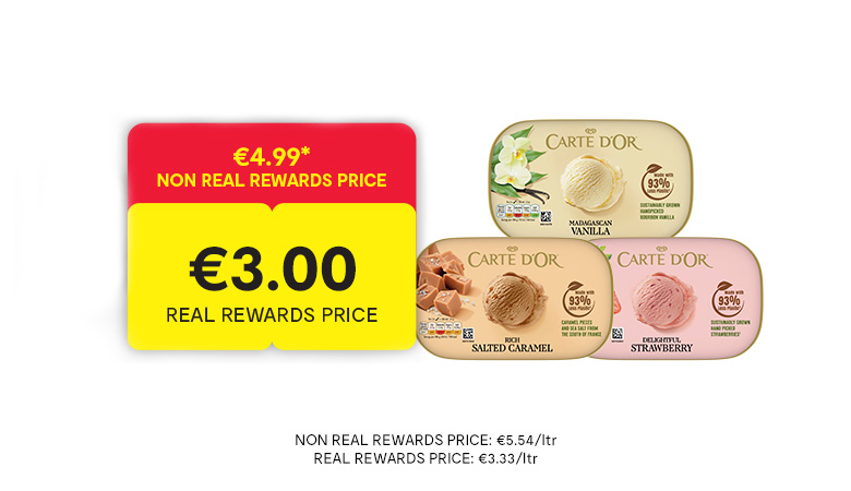 Carte D'or Ice Cream Range (900 ml)