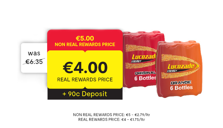 Lucozade 6 Pack Range (380 ml)