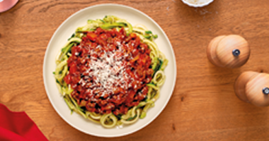 Courgetti Bolognese 