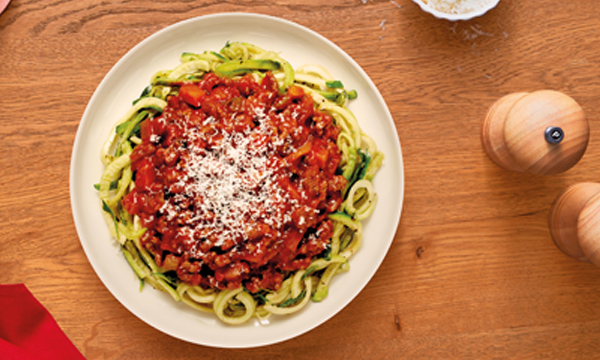 Courgetti Bolognese 