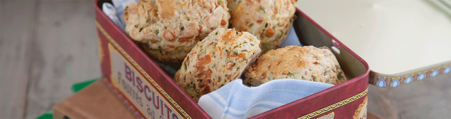 Courgette and Vintage Cheddar Scones