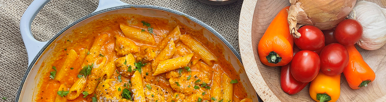 Hidden Vegetable Chicken Pasta