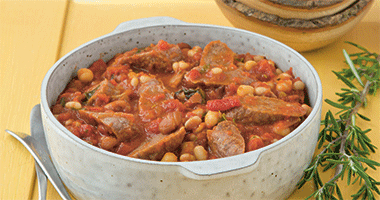 Mixed Bean and Sausage Casserole