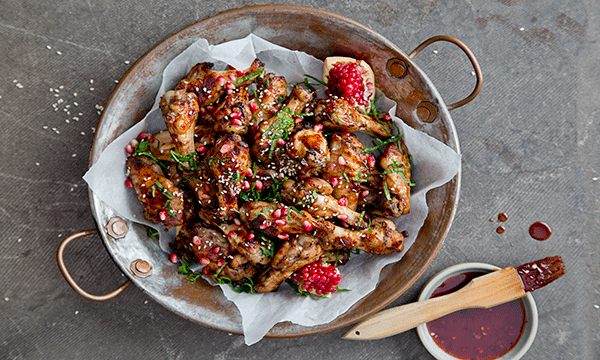 Pomegranate Chicken Wings