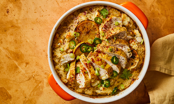 Air Fryer Chicken and Rice Casserole