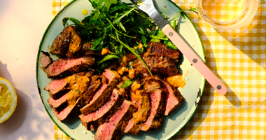 SuperValu Rib Eye Steak with Cowboy Butter