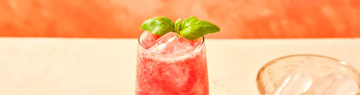 Strawberry Basil Tequila Smash