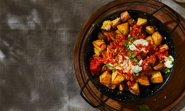 Harissa & Chorizo Spanish Patatas Bravas