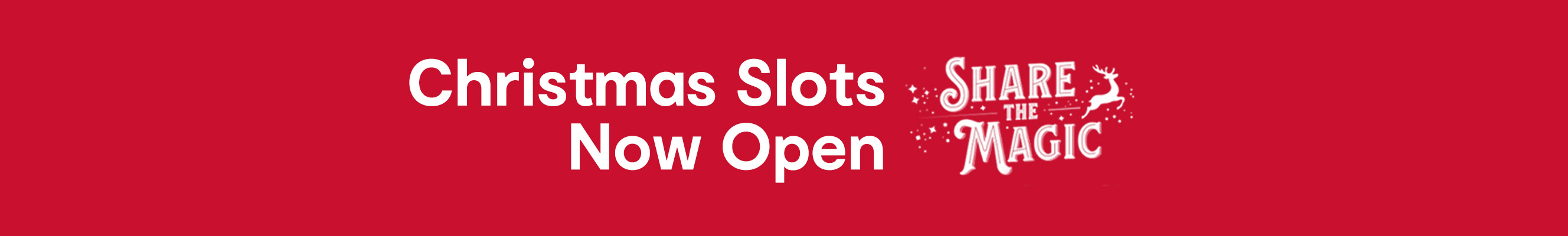 Our Christmas Slots are now open image
