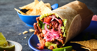 Mexican Minced Beef Burritos