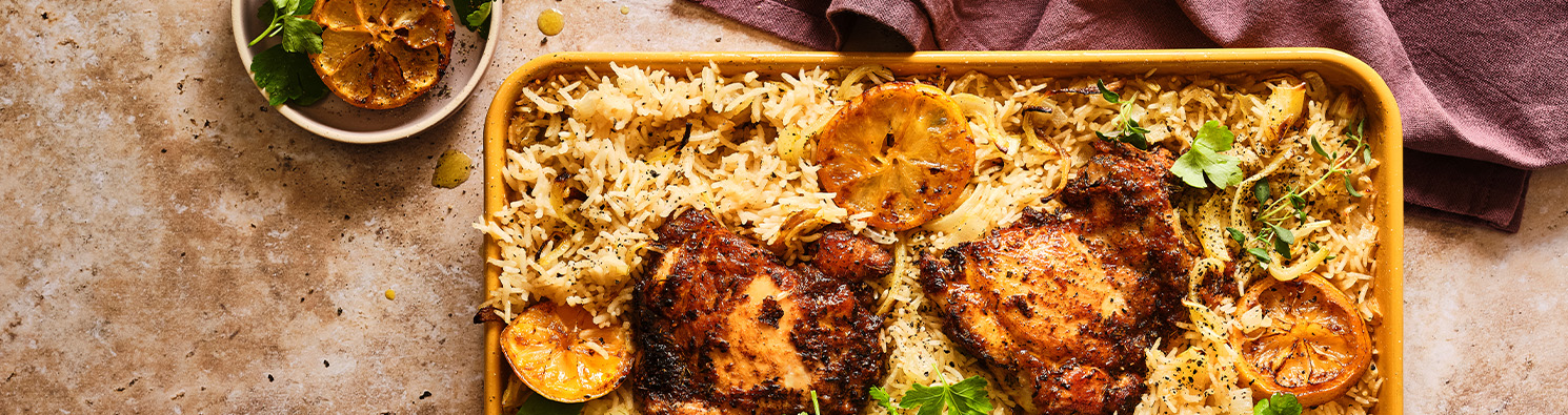 Chicken and Rice Traybake