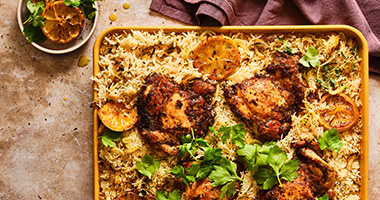 Chicken and Rice Traybake