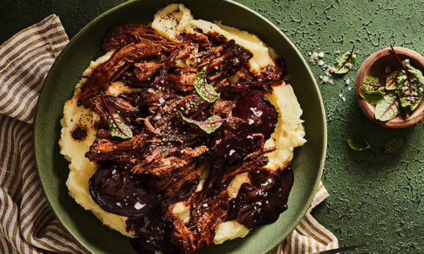 Slow Cooked Balsamic and Honey Glazed Roast Beef