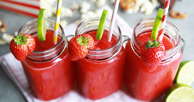 Strawberry and Lemonade Slushie