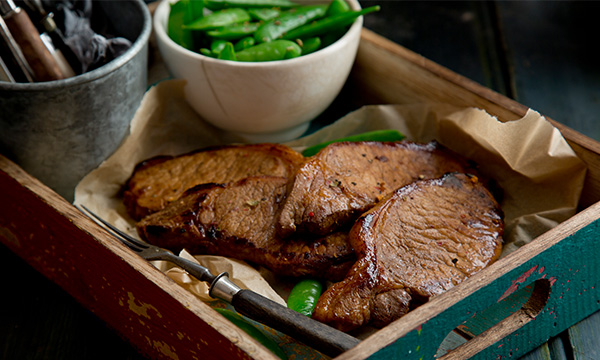 Spicy Marinated Pork Chops