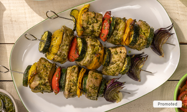 Pesto Pork Skewers