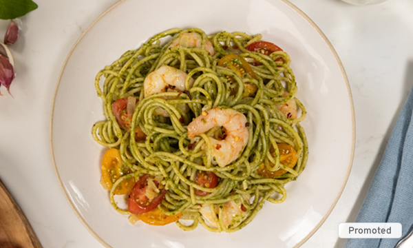 Spicy Shrimp & Pesto