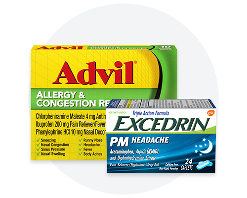 Advil, Voltaren, Excedri