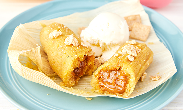 Cinnamon Toast Crunch™ and Dulce De Leche Tamales