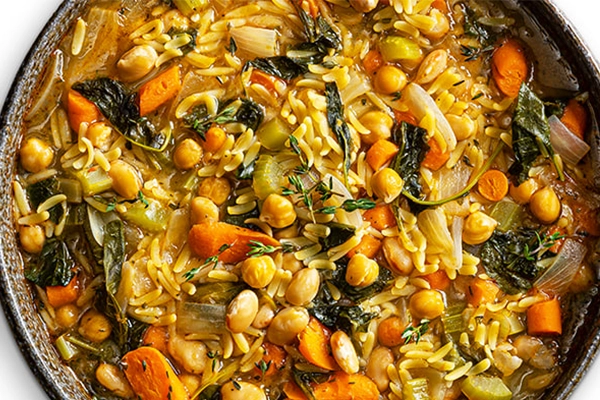 Soup with Chickpeas and White Beans