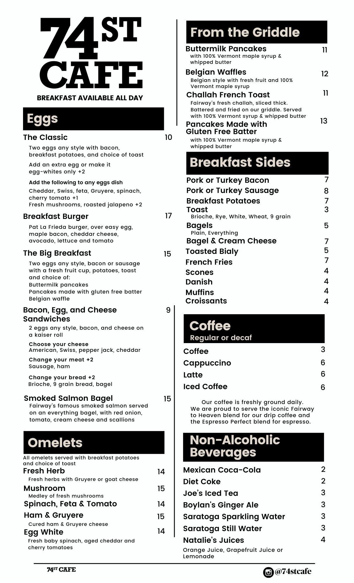 Breakfast Menu