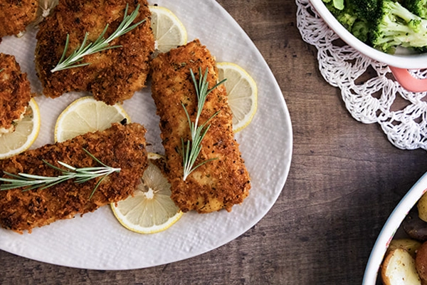 Lemon Herb Crusted Haddock