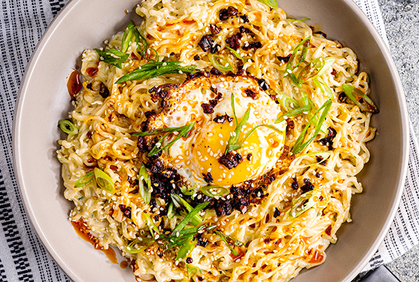 Instant Ramen with Chili Crisp Egg