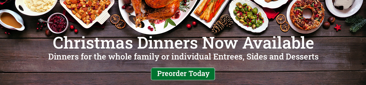 Christmas Dinners - Now available