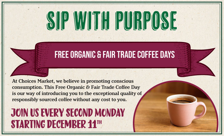 Sip with Purpose - Free coffee day Parksville