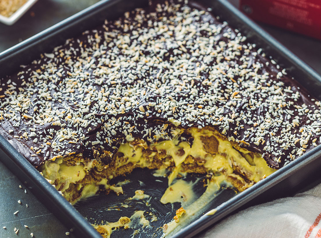 no bake chocolate eclair cake