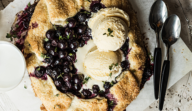 Blueberry Thyme Galette