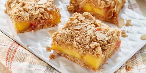 Peach Crumble Bars