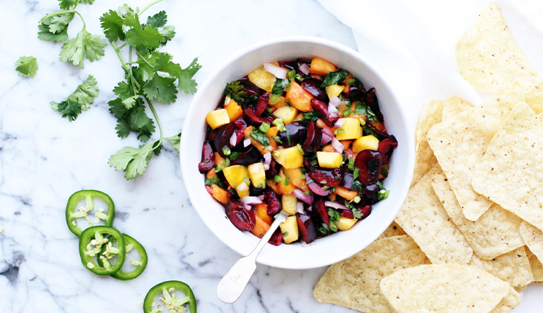 Cherry Peach Salsa