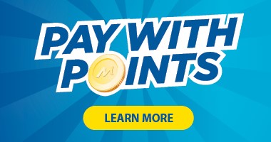 Pay with Points - learn more