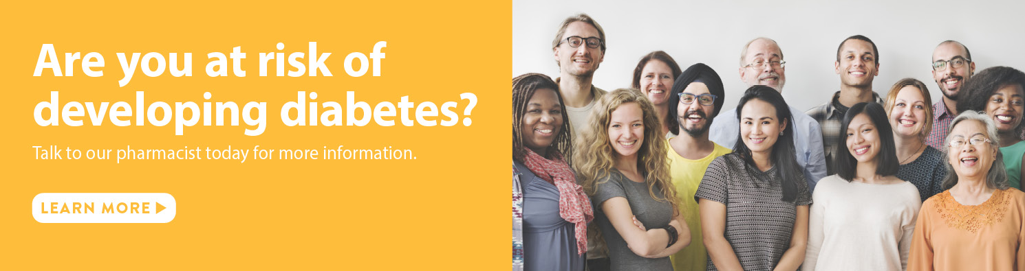 Are you at risk for developing diabetes - learn more 