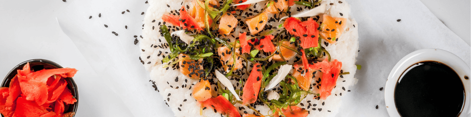 Salmon Sushi Rice Pizza