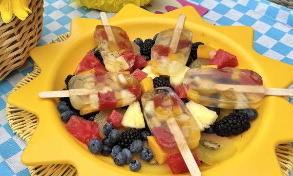 Jello Fruit Popsicles
