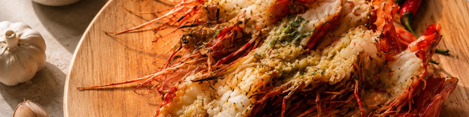 Grilled Spot Prawns with Vietnamese Crack Sauce