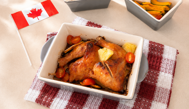 Honey Glazed Roasted Chicken with Vegetables